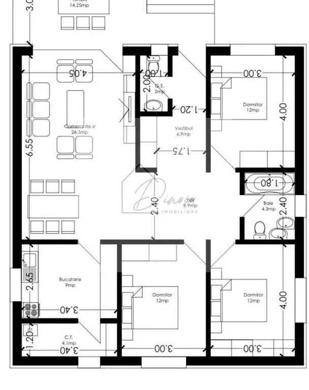 Casa 4 camere | 2 bai | 300mp teren | 2021 | Comision 0%