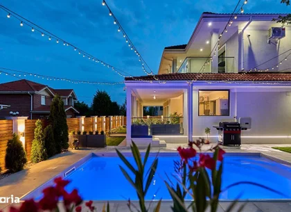 Vila cu Piscina UNICAT! Foto REALE! FINALIZAT Interior si Exterior!