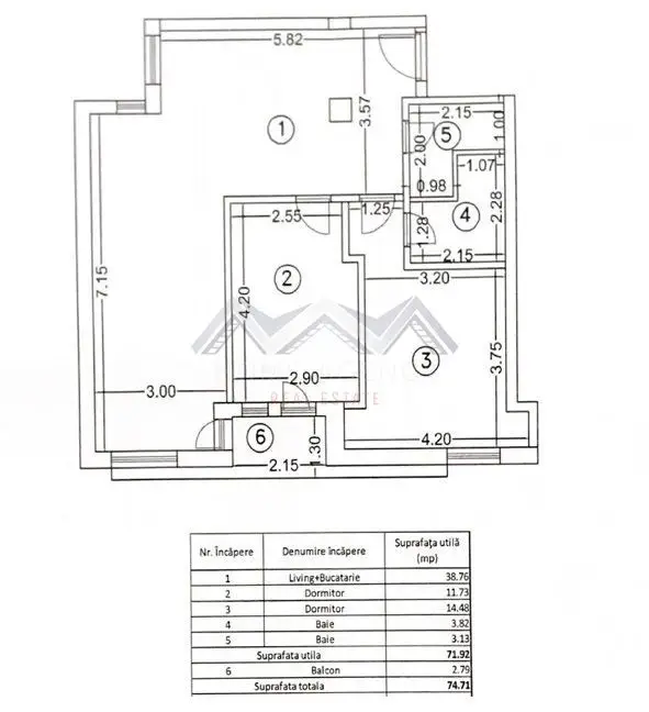 Apartament 3 camere Otopeni ultracentral – de la dezvoltator