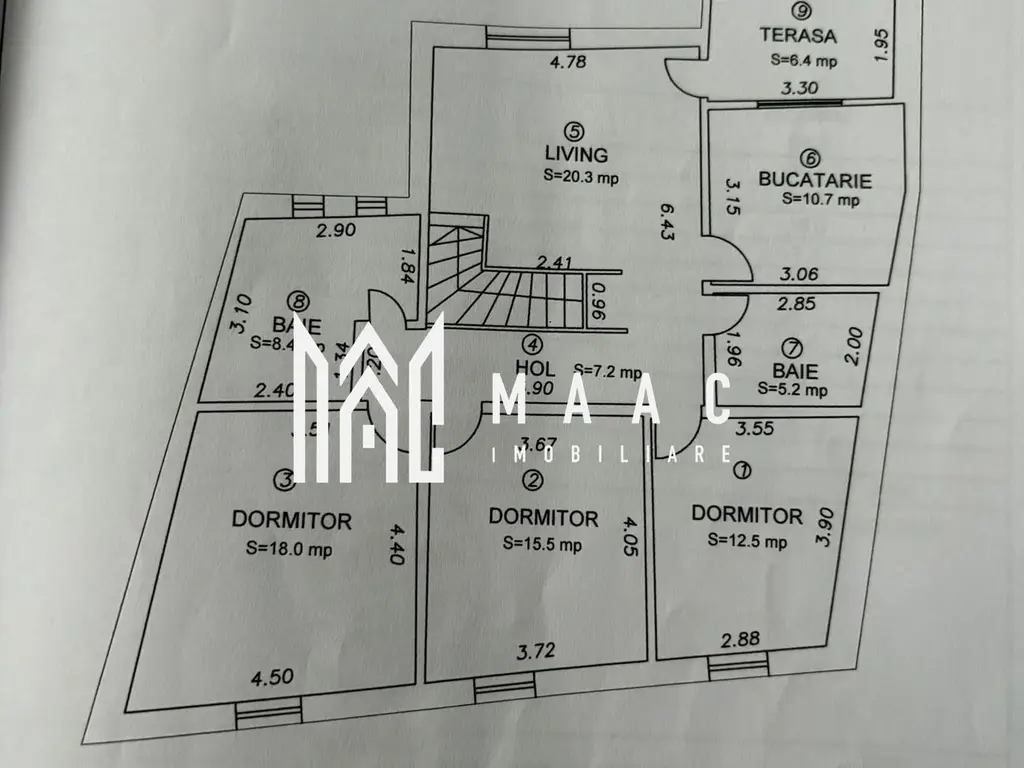 Apartament la casa | 7 camere | 202 mpu | Terezian