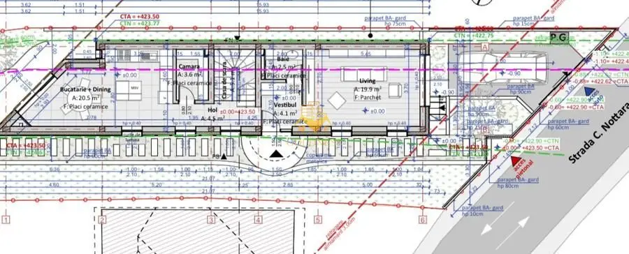 Teren cu Autorizatie - Andrei Muresanu- casa 150mp