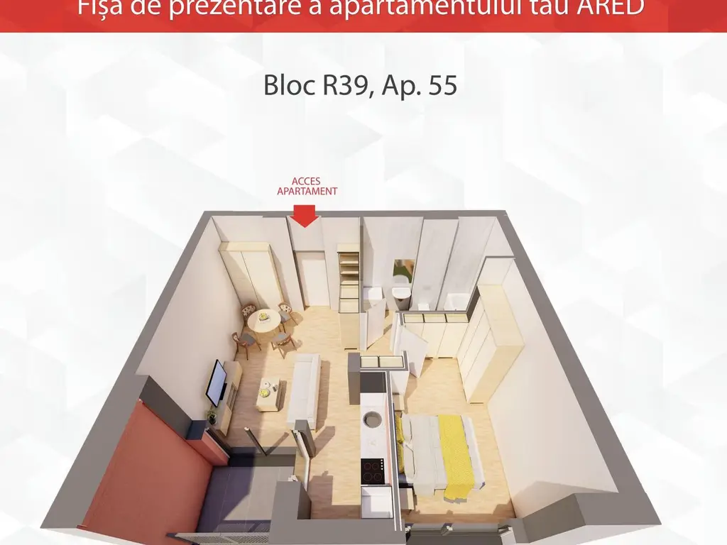 Apartament nou tip PENTHOUSE la ARED Comision 0