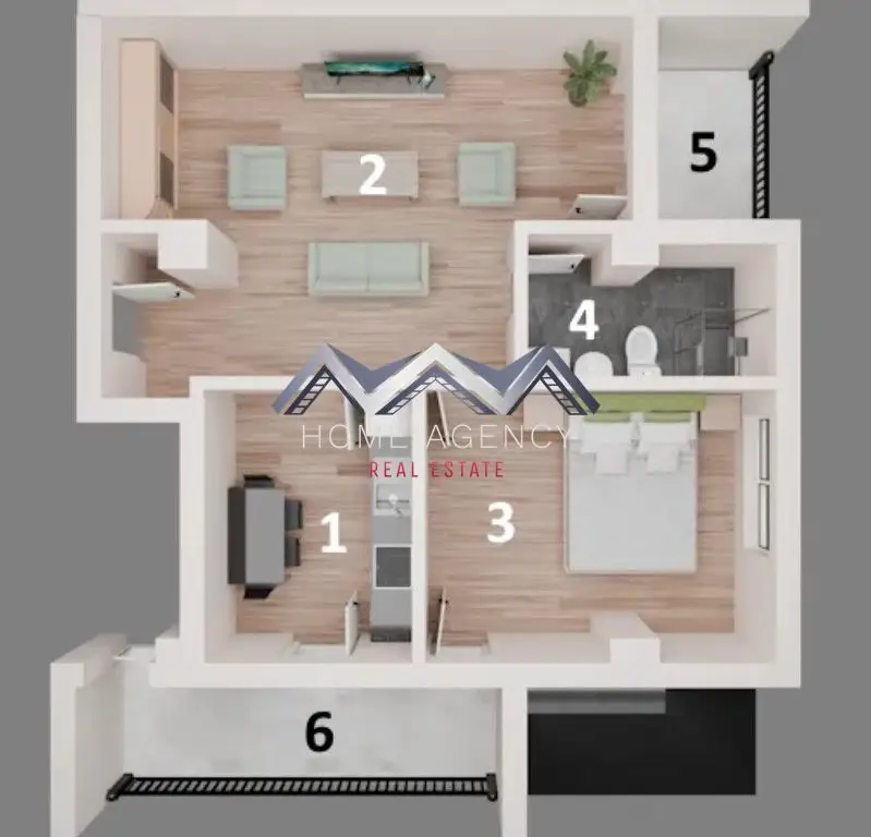 Apartament 2 camere | bucătărie închisă | Otopeni central