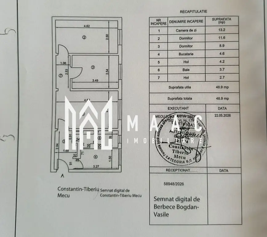 Apartament 3 camere | Zona Hermes | Geam la baie| Decomandat |