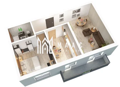 Apartament nou 2 camere 56 mp etaj 1 - Zona Rahovei/ Doamna Stanca