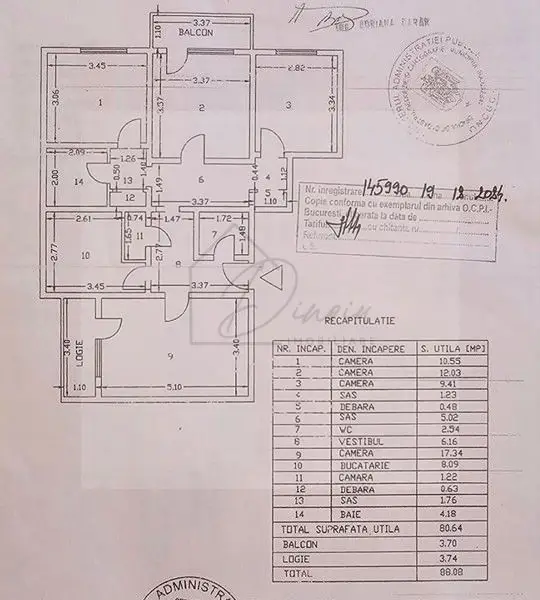 Apartament 4 camere | Turda | vedere Parc Regina Maria | COM 0%