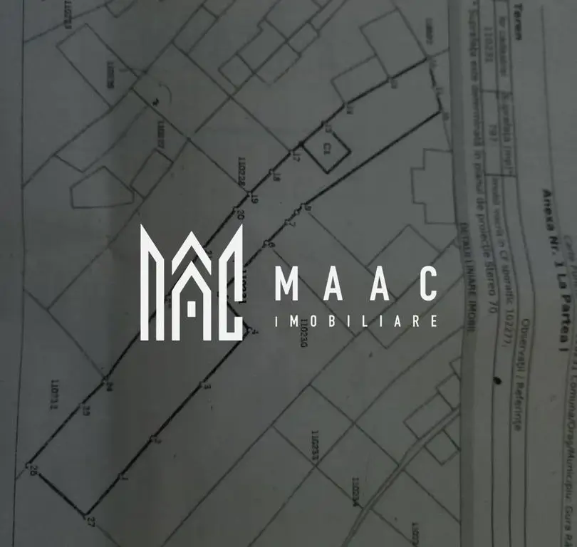 Teren intravilan 800 mp | Centru Gura Râului | Ideal construcție