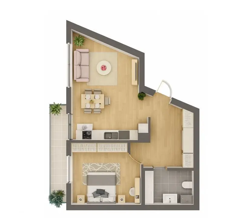 Tomis Plus - Celine Elegance - Vânzare apartament cu 2 camere
