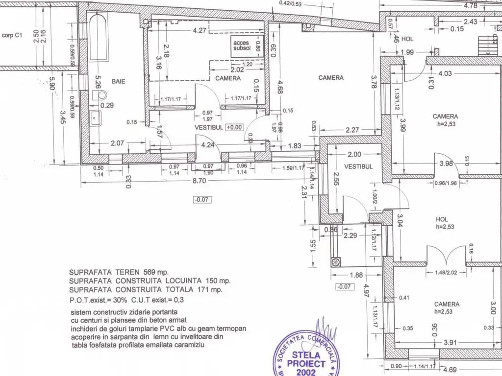 Casa cu teren 570/650 mp sect 5 Antiaeriana int. Alexandriei