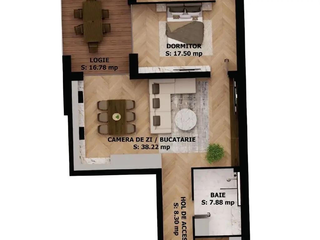 Apartament nou, 2 camere, 212 500 Euro. Comision 0.
