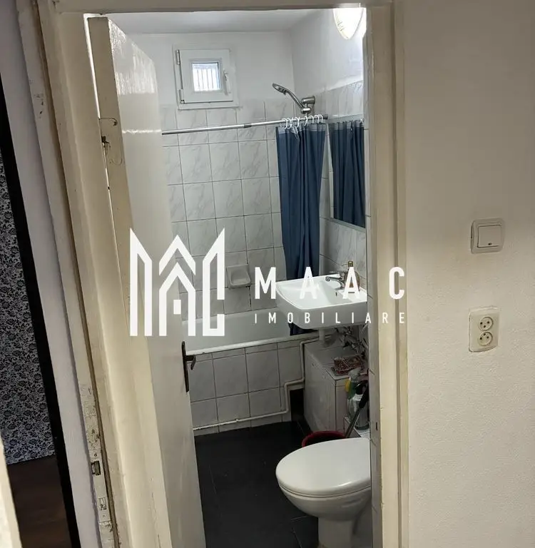 Garsonieră decomandată | Ștrand, Sibiu | 28 mp, mobilată, utilată