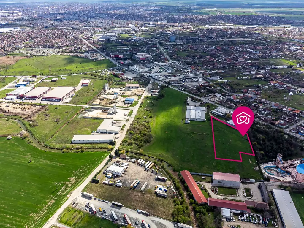 Teren cu PUZ in Arad, servicii, industrie, depozitare 8.307 mp