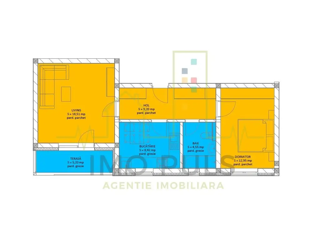 Bloc nou. Bucatarie separata. Etaj 1. Decomandat.