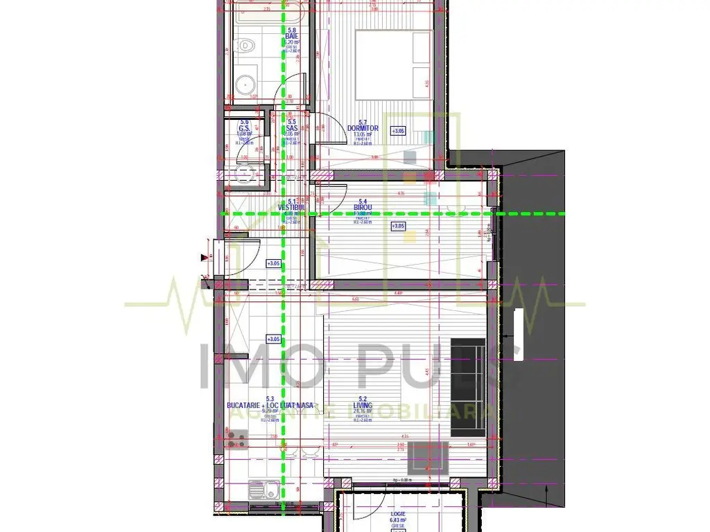 3 Camere. Etaj 1. Mobilat si utilat. 2 locuri de parcare. 2 Bai. 2 Balcoane