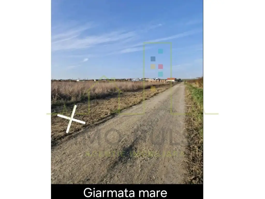 Teren in Giarmata. 588 mp. Front 18.5 m