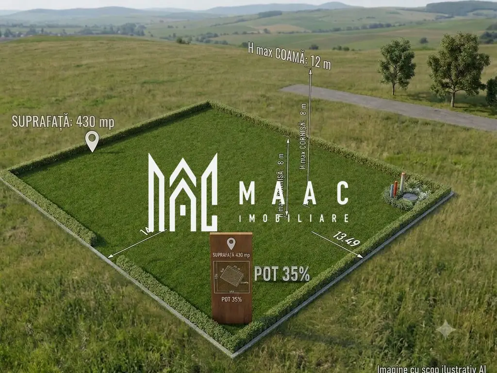 Teren intravilan 430 mp | Șura Mică | Lot 11, PUZ aprobat
