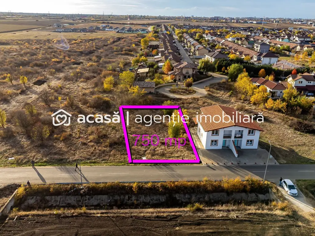 Teren 750 mp cu toate utilitățile | Via Carmina | 100 €/mp