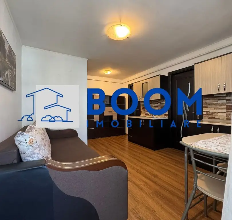 Studio Mansarda | 28 Mp | Centrala Proprie | Complet Mobilata