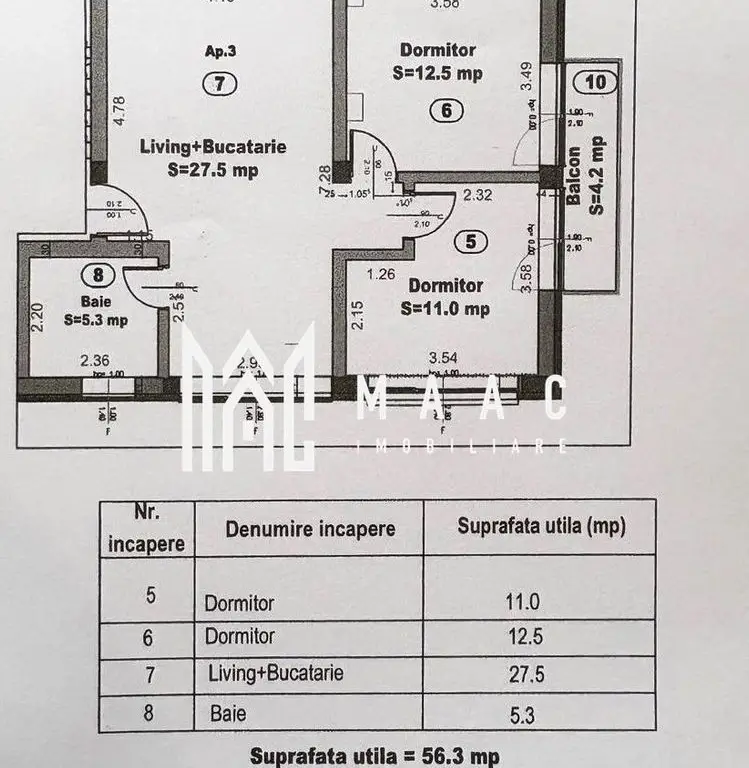 Apartament 3 Camere I Balcon I La cheie I 2 Parcări
