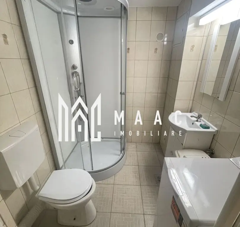 Garsonieră de închiriat | Central Sibiu | 45 mp, mobilată