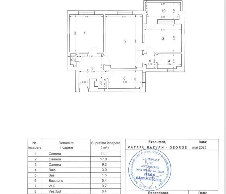 Romana Coloane apartament 3 camere mobilate si utilate