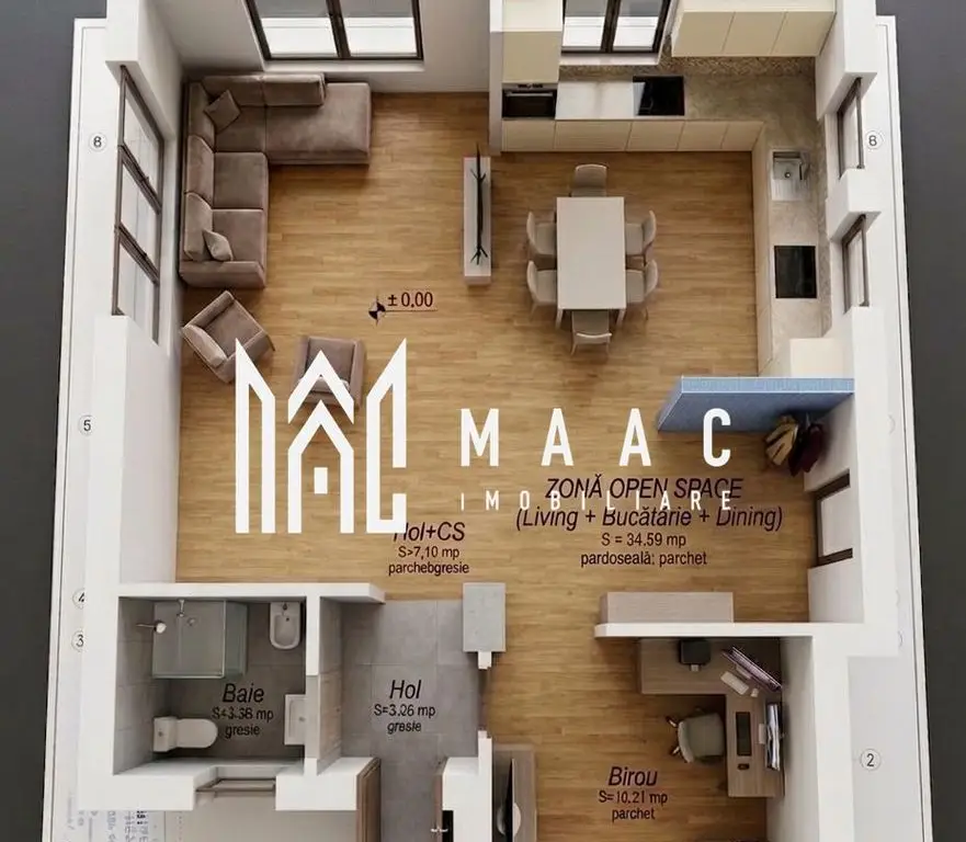 Casă Individuală | 5 camere | 132 MPU | Alb/Roșu | Șura Mică