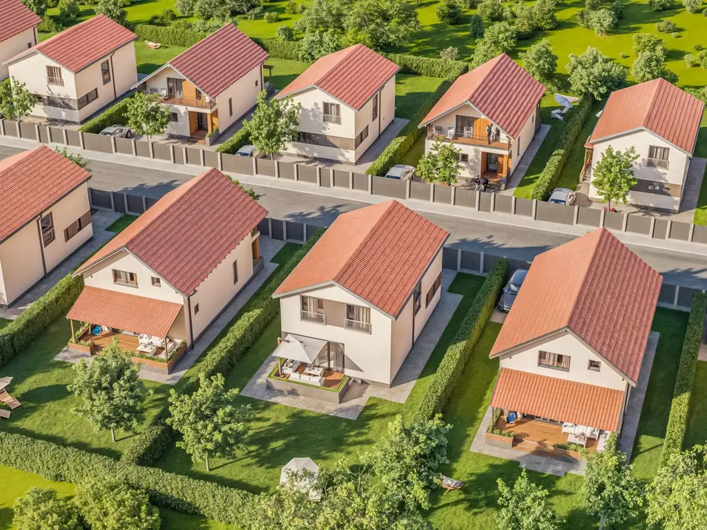 Case individuale în Sânpetru, cu teren 400 mp și toate utilitățile