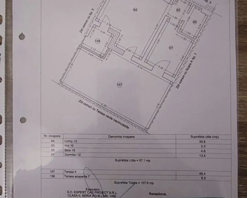 Tomis Park 2 cam terasa 108m mobilat utilat