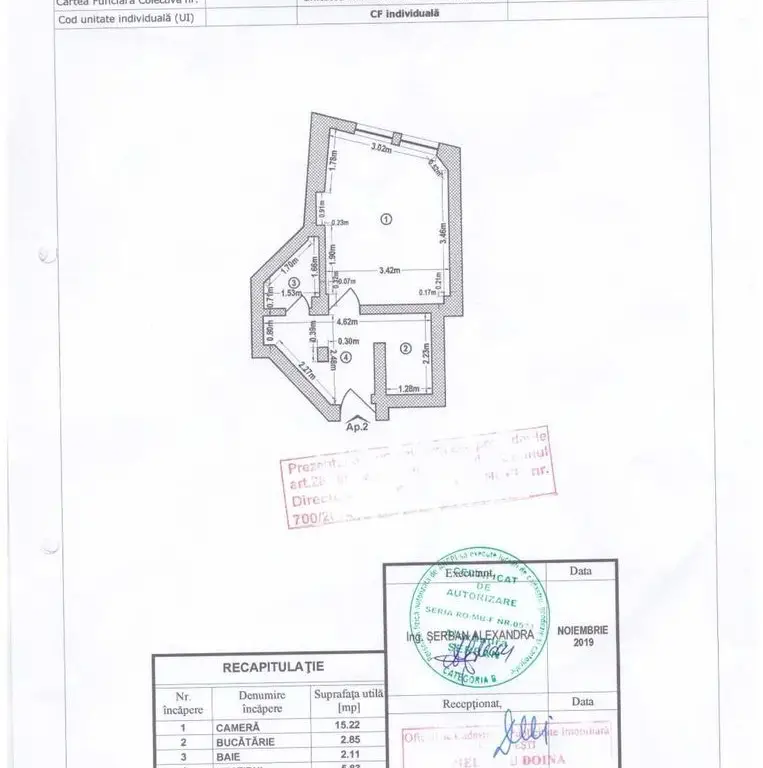 Vand garsoniera – Bucuresti - ultracental - Unirii km. zero