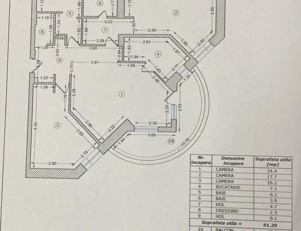 Piata Presei Libere apartament 3 camere de vanzare