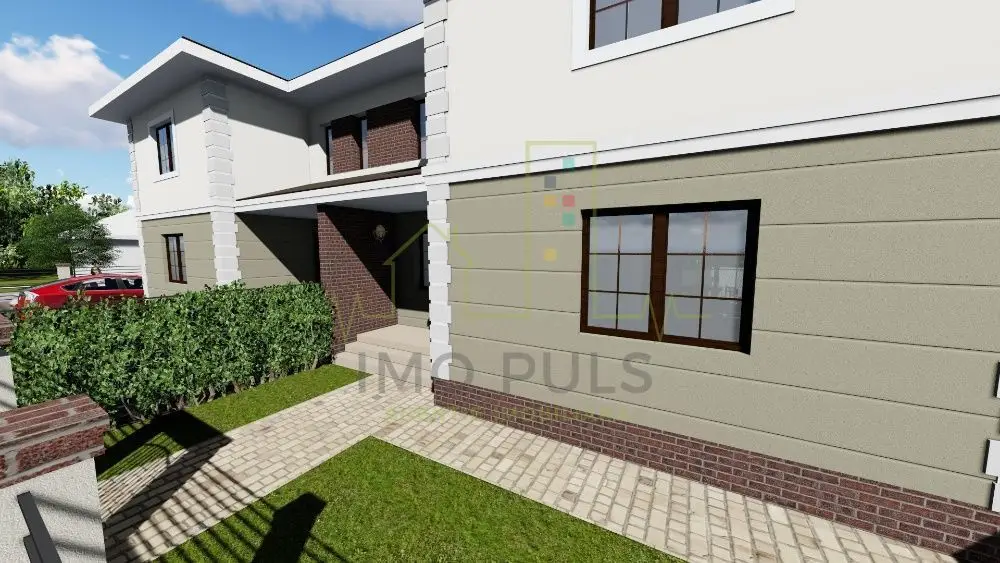 1/2 Duplex Spatios, GIROC. Decorativa la exterior - la gri la interior