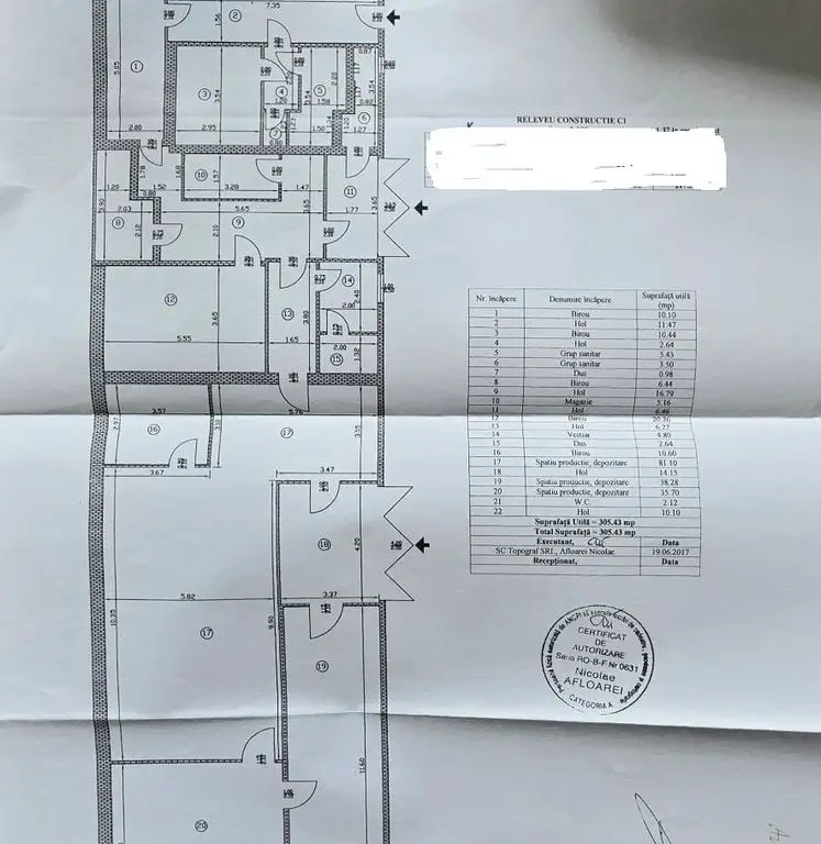HALĂ PRODUCȚIE / DEPOZITARE – 500 MP – ZONA GIURGIULUI / STR. LUICA