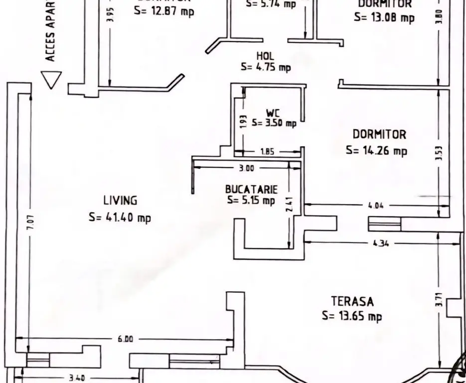 Apartament 4 camere, 101.21 mp, pe plaja Coral Beach – Navodari