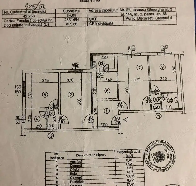 apartament 4 camere
