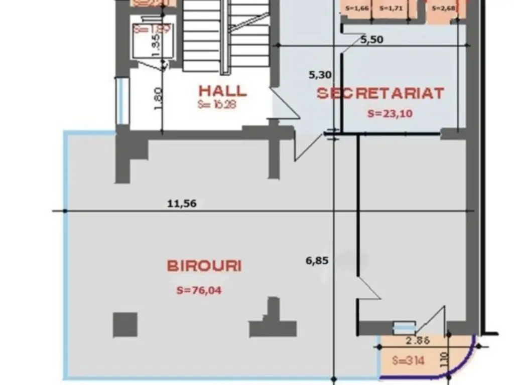 Birou MODERN de inchiriat 78 mp zona Domenii - Expozitiei