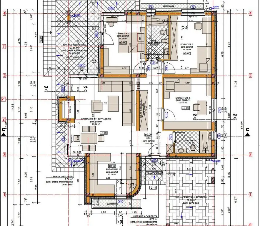 Vilă nou construită, 130 mp, 4 cam,Oradea. 255.000 € + TVA. Comision 0