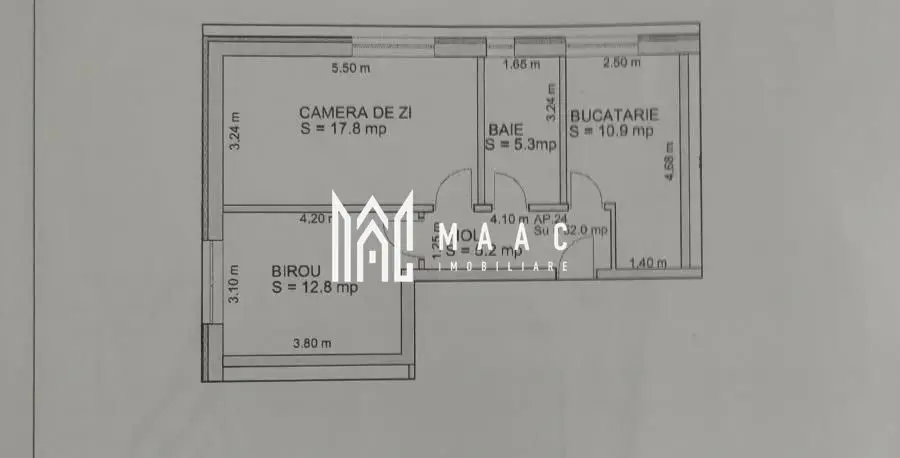 Aparatament 2 camere | Zona Doamna Stanca | 52 mp|