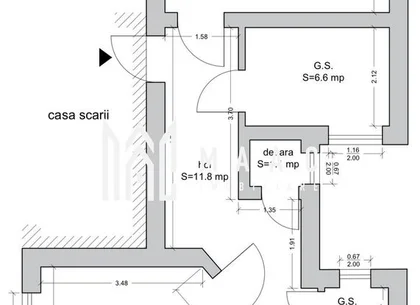 Apartament 2 camere DECOMANDAT 75 MPU Strada Rennes