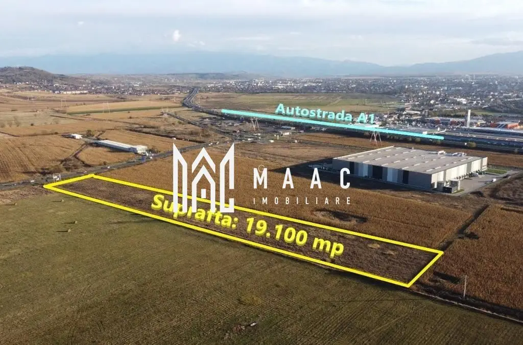 Teren industrial/ comercial I 19.100 mp I Front 53ml I DN14