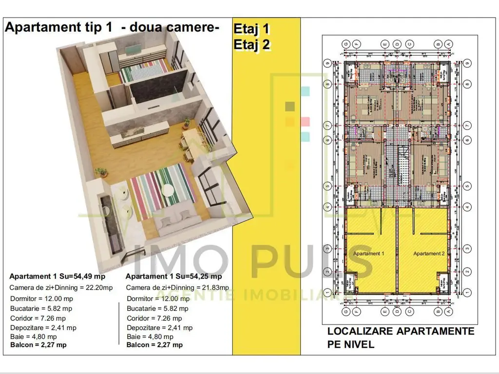 Apartament 2 camere. Sanandrei. Finisat la "Cheie"
