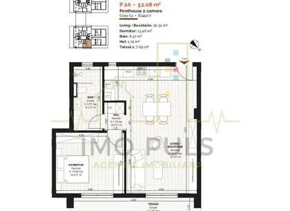 Etaj 5. Bloc nou. Priveliste. 2 camere. Torontalului. Lift.
