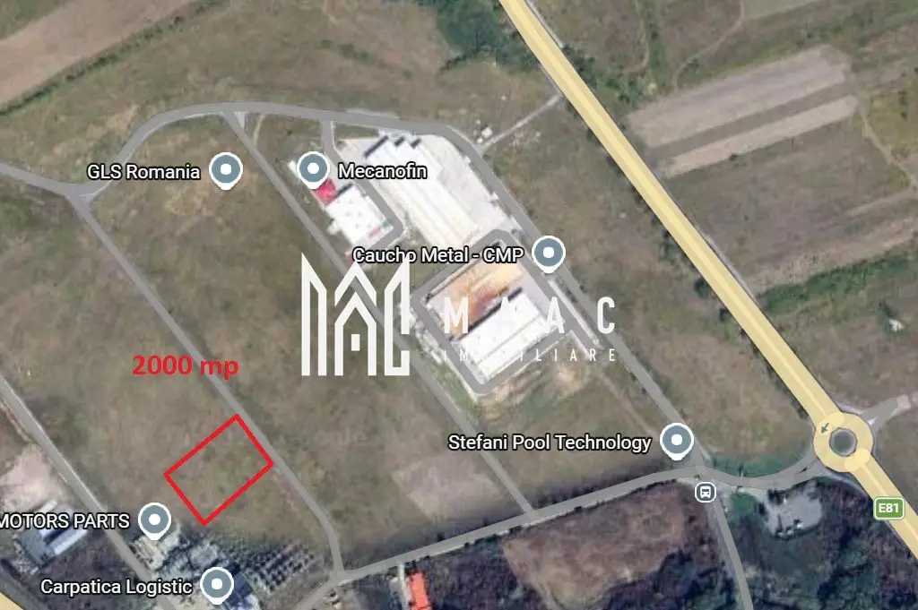 Teren industrial 2000 mp Autorizatie Selimbar Parc