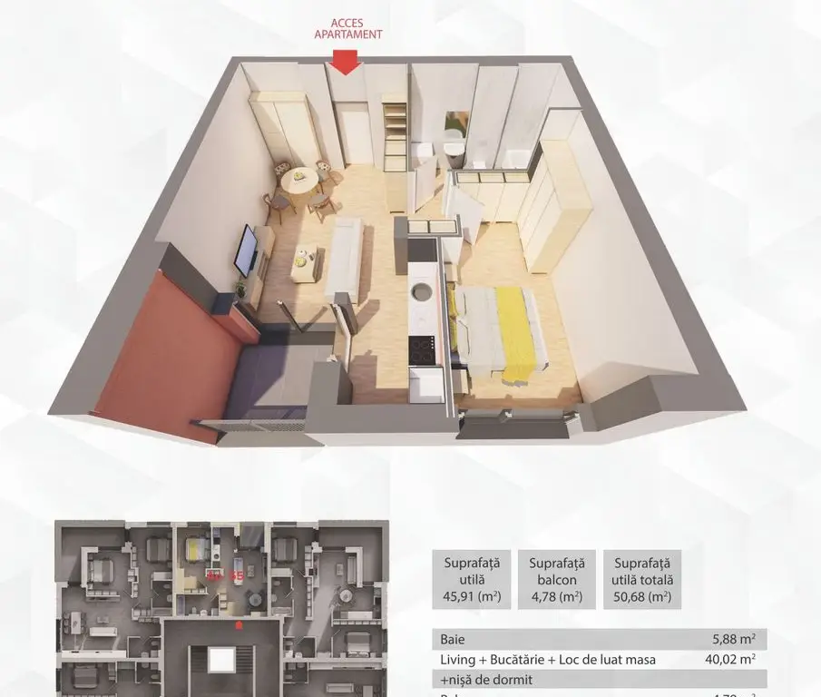 Penthouse in R39– direct de la dezvoltator, fără agenție! Ap.55