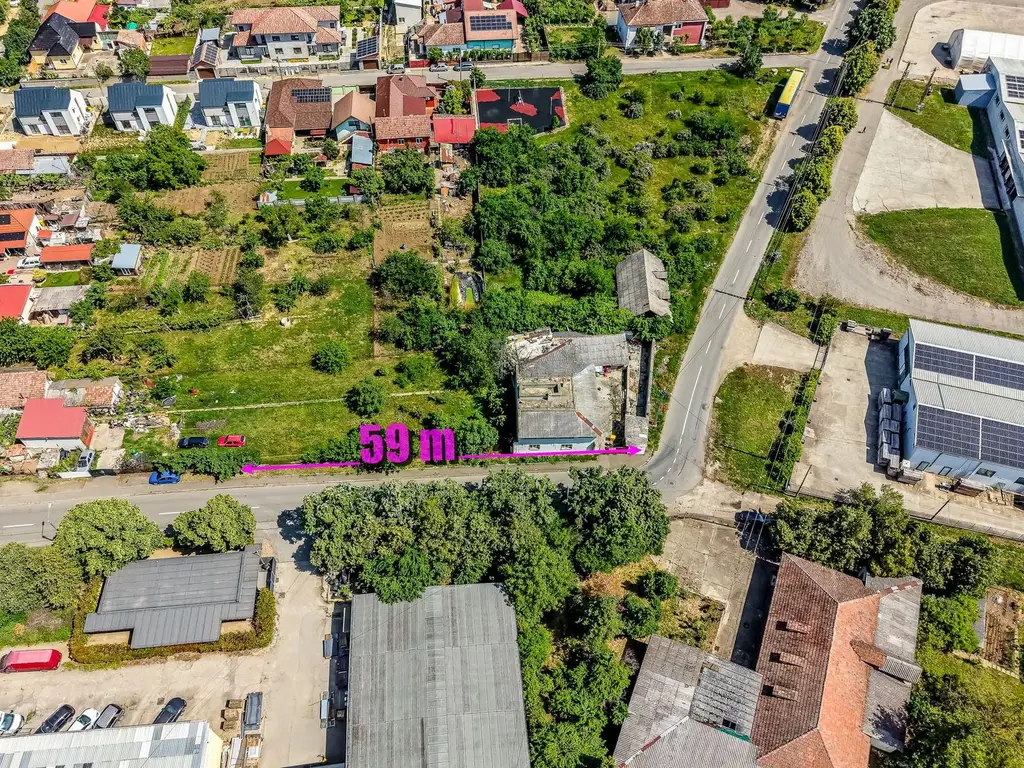 Teren de 1261 mp pe colt, in Aradul Nou, cu front de 60 m + 23 m