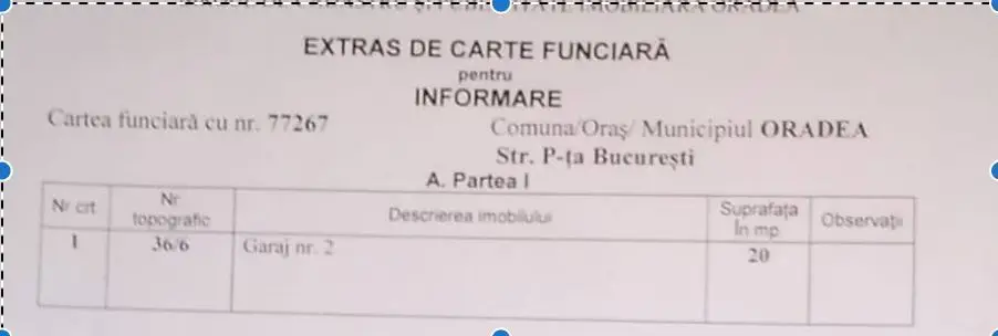 Garaj cu CF, 20 mp, Piata Bucuresti. 12 500 E (neg). Comision 0