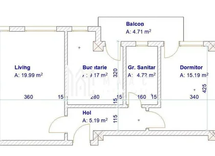 Apartament 2 camere | Etaj 3 | Balcon | Parcare | Turnisor
