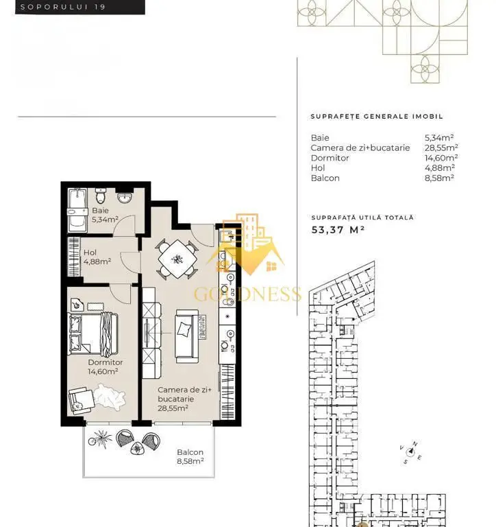 Oportunitate de investitie Soporului 19!Apartament 2 camere Gheorgheni