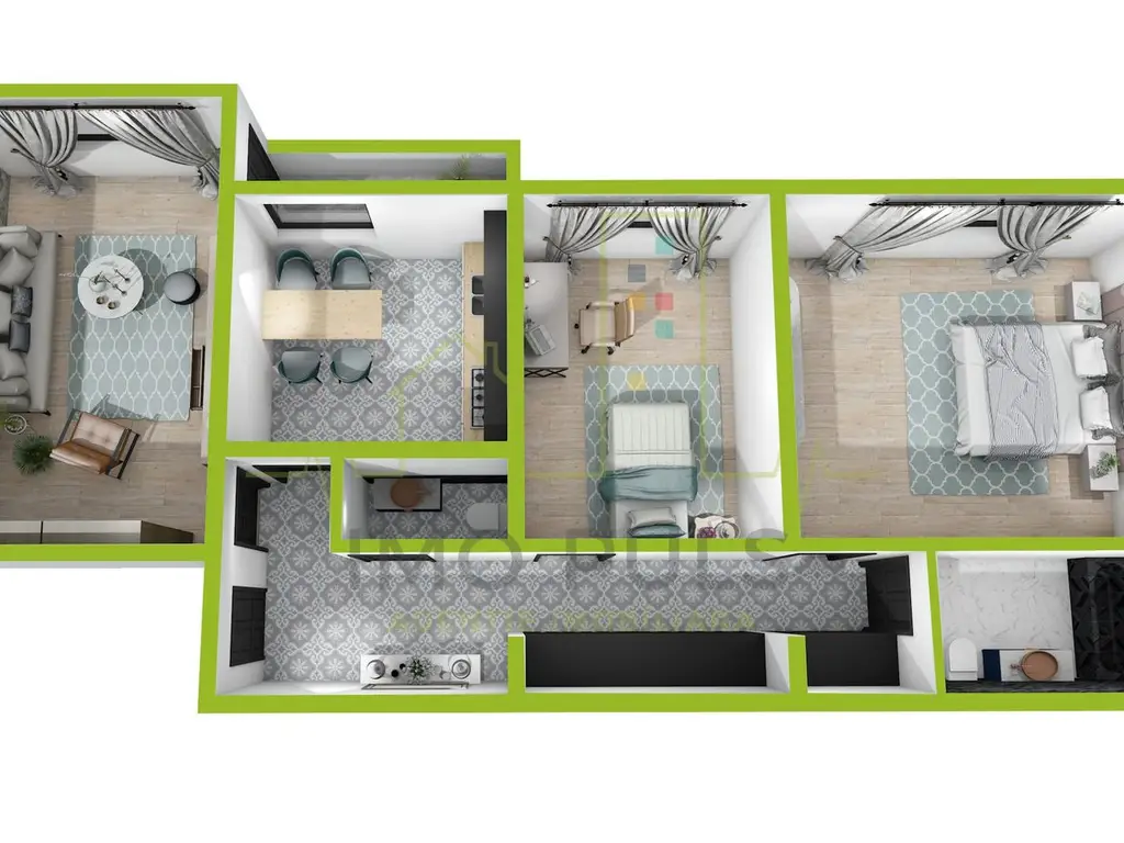 Etaj intermediar. Centrala. Plavat II. Decomandat. Mobilat si utilat.