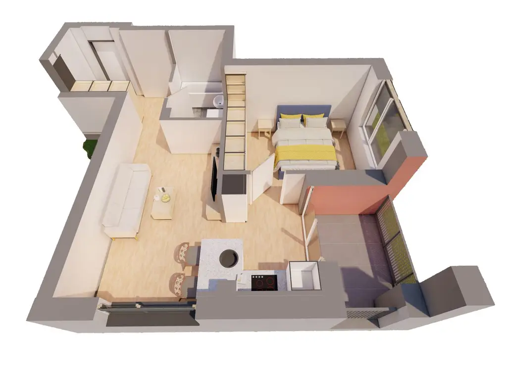 Apartament 2 camere, etaj 2, bloc R39, Ared City Arad