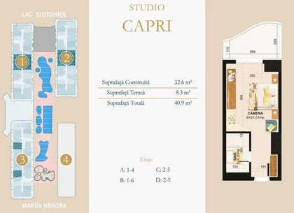 Studio tip Capri Nordis Mamaia